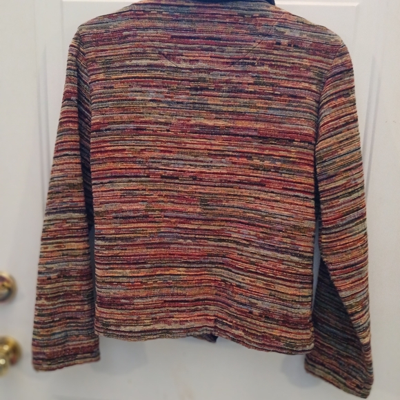 Coldwater Creek Multicolor Striped Jacket Size S - Picture 3 of 3